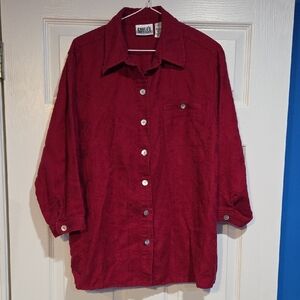 Chico's Red Button Down Shirt